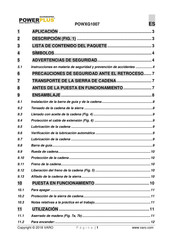 Powerplus POWXG1007 Manual De Instrucciones