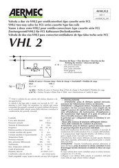 AERMEC VHL2 Manual De Instrucciones