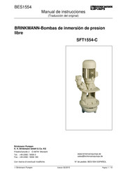 BRINKMANN PUMPS SFT1554-C Manual De Instrucciones