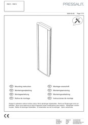 Pressalit R9874 Instrucciones De Montaje