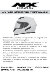 AFX FX-120 Manual De Instrucciones