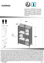 Forte HUDR424 Instrucciones De Montaje