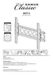 Sanus Classic MLT13 Manual De Instrucciones