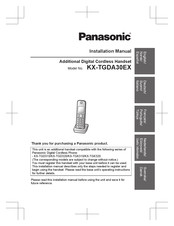 Panasonic KX-TGDA30EX Manual De Instalación