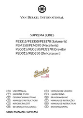 Van Berkel International SUPREMA Serie Manual De Instrucciones