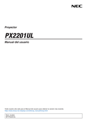 NEC PX2201UL Manual Del Usuario