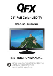 QFX TV-LED2411 Manual De Instrucciones
