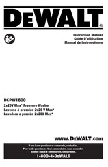 DeWalt DCPW1600 Manual De Instrucciones