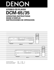 Denon DCM-65/35 Instrucciones De Operación