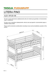 Tiksoja Puidugrupp ALEX NR129-106 Instrucciones De Montaje