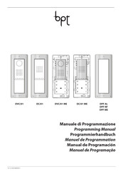 Bpt DC/01 Manual De Programación