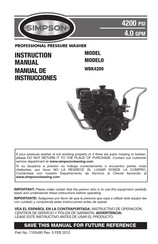 Simpson WBK4200 Manual De Instrucciones