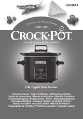 crockpot CSC061X Manual De Instrucciones