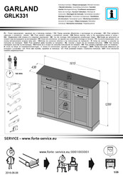 Forte GARLAND GRLK331 Instrucciones De Montaje