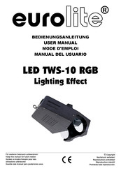 EuroLite LED TWS-10 RGB Manual Del Usuario