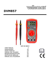 Velleman DVM857 Manual Del Usuario