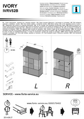 Forte IVORY IVRV52B Instrucciones De Montaje