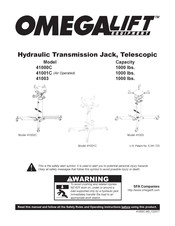 Omega Lift Equipment 41003 Manual De Instrucciones