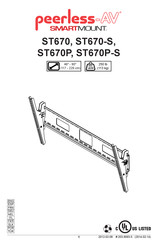 peerless-AV SMARTMOUNT ST670P-S Manual De Instrucciones