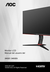 AOC 24G2ZU Manual Del Usuario