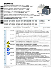 Siemens 3KC8356-0JA22-0GA3 Instructivo