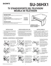 Sony SU-36HX1 Manual De Instrucciones