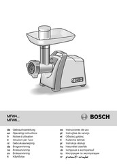 Bosch MFW67600 Instrucciones De Uso