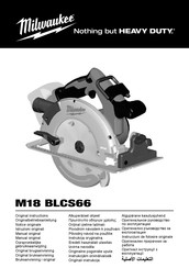 Milwaukee M18 BLCS66 Manual Original