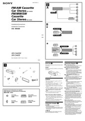 Sony XR-CA420X Instalación