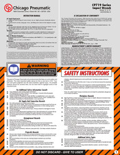 Chicago Pneumatic CP719 Serie Manual De Instrucciones