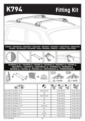 Yakima K794 Instrucciones De Montaje