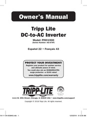 Tripp-Lite PINV1500 Manual Del Propietário
