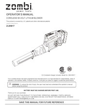 Zombi ZLB5817 Manual Del Operador