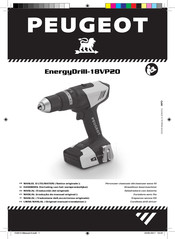 PEUGEOT EnergyDrill-18VP20 Manual