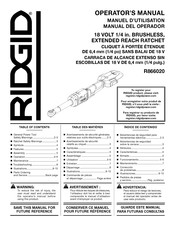 RIDGID R866020 Manual Del Operador