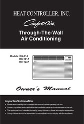 Heat Controller Comfort-Aire BG-101A Manual Del Usuario