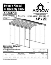 Arrow Storage Products CPHC142014 Manual Del Propietario Y Guía De Montaje