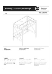 Southern Enterprises HO653000TX Instrucciones De Asamblea