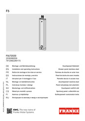 Franke 7612982289170 Instrucciones De Montaje Y Servicio