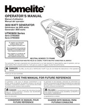 Homelite UT903650 Serie Manual Del Operador