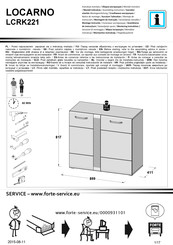 Forte LCRK221 Instrucciones De Montaje