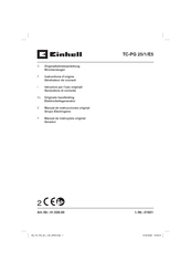 EINHELL TC-PG 25/1/E5 Manual De Instrucciones Original