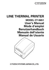 Citizen CT-S651 Manual De Usuario