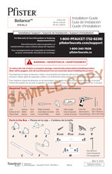 Pfister Bellance BTB-BLL3B Guia De Instalacion