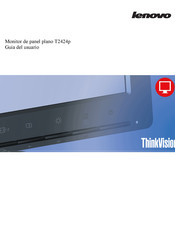 Lenovo ThinkVision T2424p Guia Del Usuario