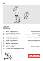 Franke F5EM1006 2030035332 Instrucciones De Montaje Y Servicio