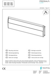 Pressalit Care R9815 Instrucciones De Montaje