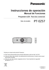 Panasonic PT-EZ57 Instrucciones De Operación