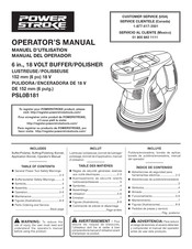 Power Stroke PSL0B181 Manual Del Operador
