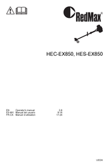 RedMax HEC-EX850 Manual Del Usuario